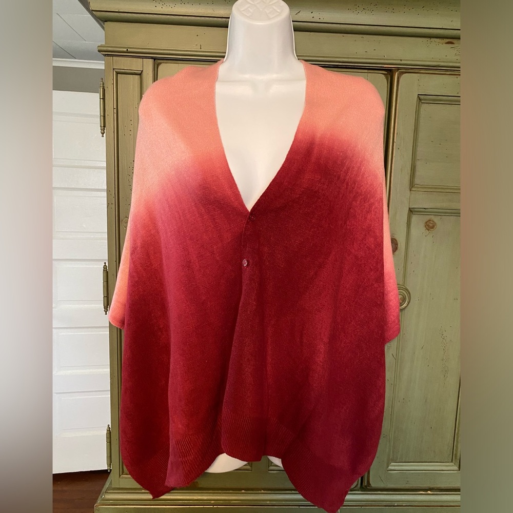 NWT Gradient Pink and Red Women's Sweater